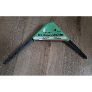 Gray Enamel 10 X 12 Metal Shelf Support 2 Pack